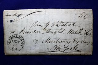 Us Stampless Cover 25c Multiple Rate Albany Indiana
