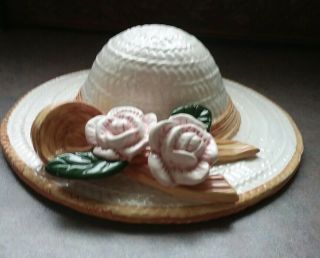Collezione Italiano for Seymour Mann Hand Crafted Ceramic Hanging Hat Flowers 3