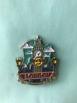 Hard Rock Cafe Core City Icon London England With Big Ben And Skyline Scene Pin