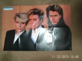 Duran Duran / Billy Idol Giant Poster 52 Cms X 74 Cms 1980s