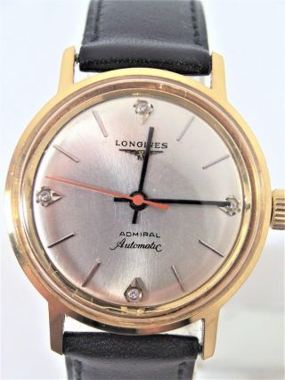 Vintage Longines Admiral 5 Star Automatic Watch 1960s Cal 340 Exlnt Serviced