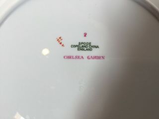 Spode Copeland Chelsea Garden China Dinner Plate 10 - 3/4” Mustard Rim 2