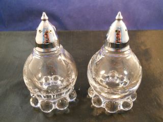 Vintage Imperial Glass Candlewick Salt & Pepper Shakers