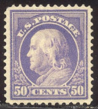 U.  S.  422 Xf Beauty - 50c Violet,  Dlw ($200)