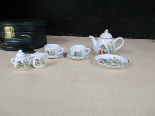 Beatrix Potter Peter Rabbit Porcelain Tea Set In Hatbox