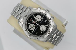 Tag Heuer 2000 Classic Professional Ck1110 Watch Mens Black Silver Chronograph