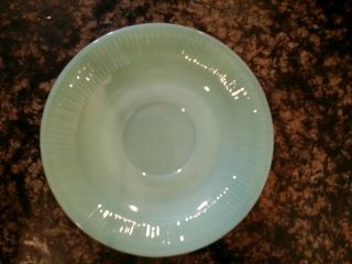 Vintage Fire - King Jane Ray Pattern Jadeite Saucer Only Oven Ware Usa 6 "