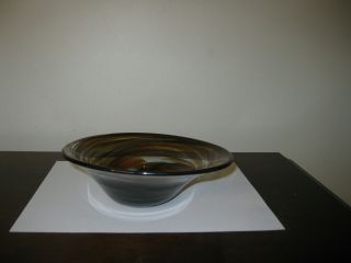 Murano Brown Swirl Bowl
