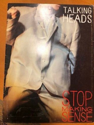 Talking Heads - Stop Making Sense Booklet - Rare
