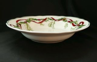 Charter Club Winter Garland Soup Bowl (s) 9 1/2 " Christmas Holly