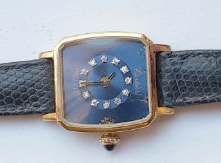 Lady Cartier 18k Solid Yellow Gold Diamond Wrist Watch Runs 31 - 6 - 2