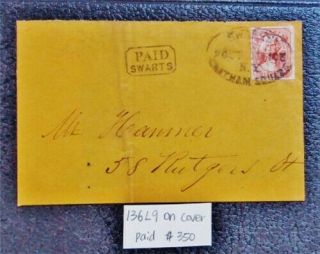 Nystamps Us Stamp 136l9 On Cover Paid: $350