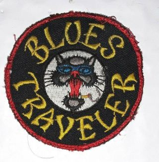 Rare Vintage Blues Traveler Cat Embroidered Sew - On Patch