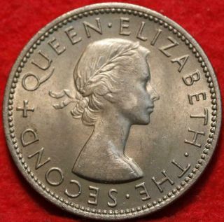 Uncirculated 1955 Rhodesia & Nyasaland 2 Shillings Clad Foreign Coin