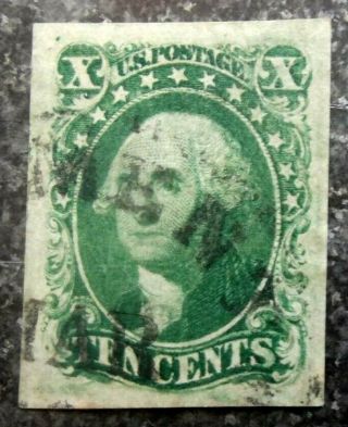 Buffalo Stamps: Scott 15,  1851 Washington,  - Town Cancel,  Cv = $1,  250