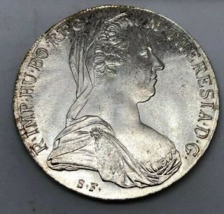 (1780) - Sf Maria Theresa Thaler Silver Restrike - Uncirculated