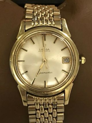 Vintage Omega Seamaster Automatic Watch Cal 565 Yellow Gold