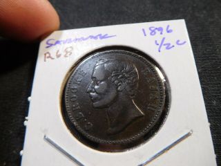 R68 Malaya Sarawak 1896 1/2 Cent