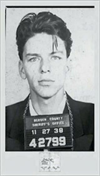 Frank Sinatra Mugshot 20x35 Music Poster Celebrity Icon Rat Pack Mug Shot