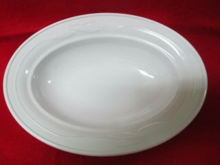 Corning Ware L - 30 Casual Elegance Floral Oval White Serving Bowl