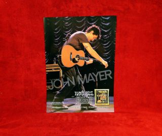 John Mayer Ernie Ball Promo Poster L@@k