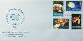 Bermuda Stamps,  First Day Cover,  100 Years Of Marine Service - Dated 4/2/2003