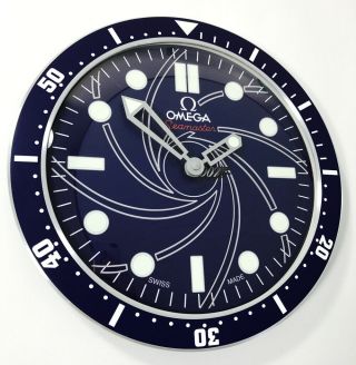 Omega Seamaster James Bond 007 Dealers Showroom Display Wall Timepiece