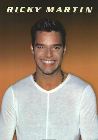 Ricky Martin Poster White Shirt 24x34 Music