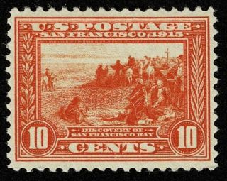 Scott 400a 10c Panama - Pacific Exposition 1913 H Og Well Centered $175