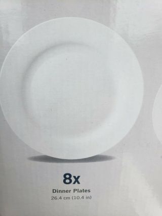 Set of 4 Mikasa Lausanne Bone China Salad Plates & 4 Dinner Plates 2