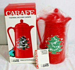 Waechtersbach Thermal Carafe Christmas Tree Pitcher Red 12 " Tall