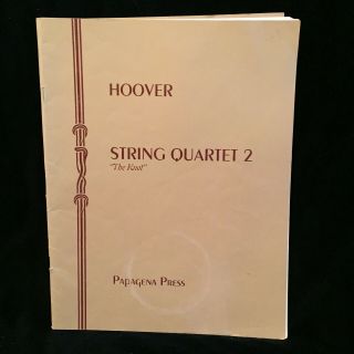 Hoover,  Katherine - String Quartet 2 " Knot " - Score & Set Of 4 Parts Papagena