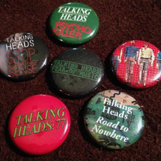 6 Talking Heads 1 " Pinback Buttons (brian Eno,  Tom Tom Club,  David Byrne,  Cbgb)