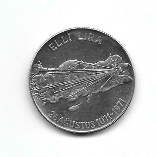 Turkey 50 Lira 1971 Silver Unc (see Scans)