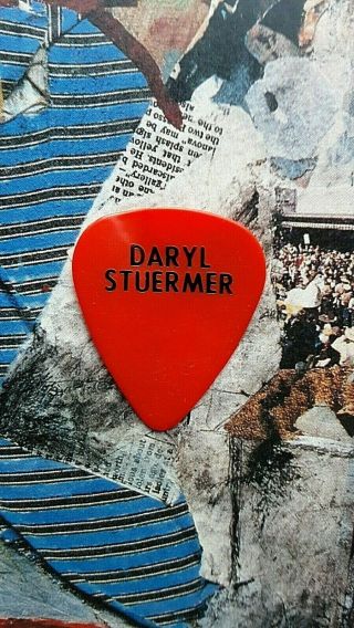Genesis Daryl Stuermer Red Guitar Pick