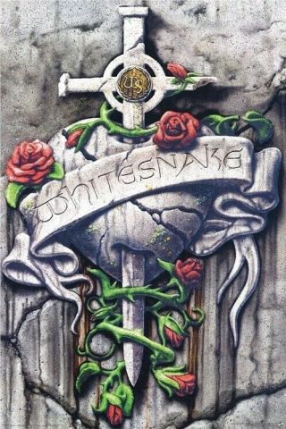 Whitesnake Crest Logo 24x36 Music Poster David Coverdale New/rolled