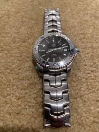 Tag Heuer Link Men’s Watch Wj 1110 - 0 200m Stainless Steel Sapphire Crystal