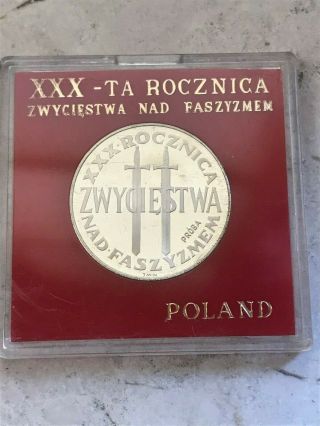 Poland 1975 Proba 200 Złotych 30th Anniversary Fascists Trial Zloty Silver