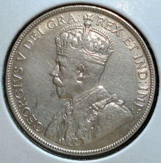 1918 Canadian Silver 50 Cents Coin