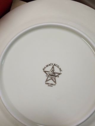 Six (6) ' All the Trimmings ' Holly Bread & Butter Desert Plates 6.  5 