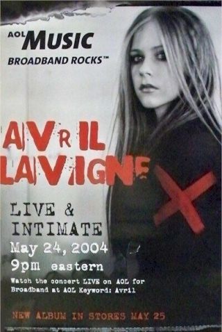 Avril Lavigne Live Intimate 24x36 Concert Promo Poster
