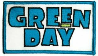 Green Day Iron - On Patch Block Letters Logo