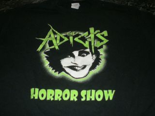 The Adicts Horror Show Official Authentic Tour Shirt Size Large Vintage