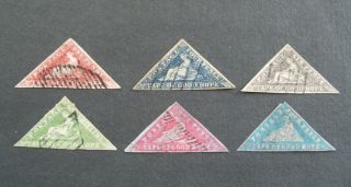 Cape Of Good Hope 1d 4d 6d 1/ - Plus 1d & 4d Woodblock Forgeries Cogh Triangles