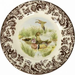 Spode Woodland Wood Duck Salad Plate 7.  75 " Porcelain Dinnerware Nib