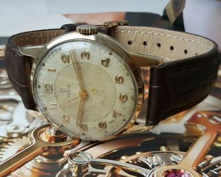 Gents Tudor By Rolex 9ct Gold Watch 1954,  Fully