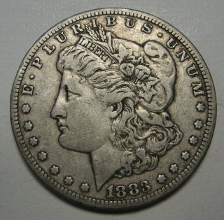 1883 - Cc Morgan Silver Dollar Grading Vf Uncleaned Coin Priced Right C21