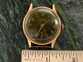 Vintage Charles Nicolet Tramelan 18k Rose Gold Mechanical Watch (non -)