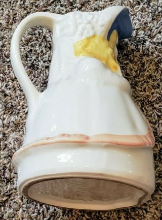 VINTAGE Shawnee Pottery 1940s Little BO Peep Water Milk Pitcher Vase Ceramic 2