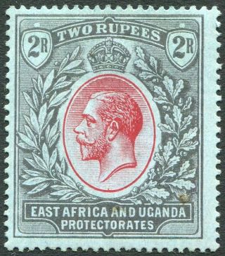 East Africa & Uganda - 1912 - 21 2r Red & Black/blue Sg 54 Mounted V34311